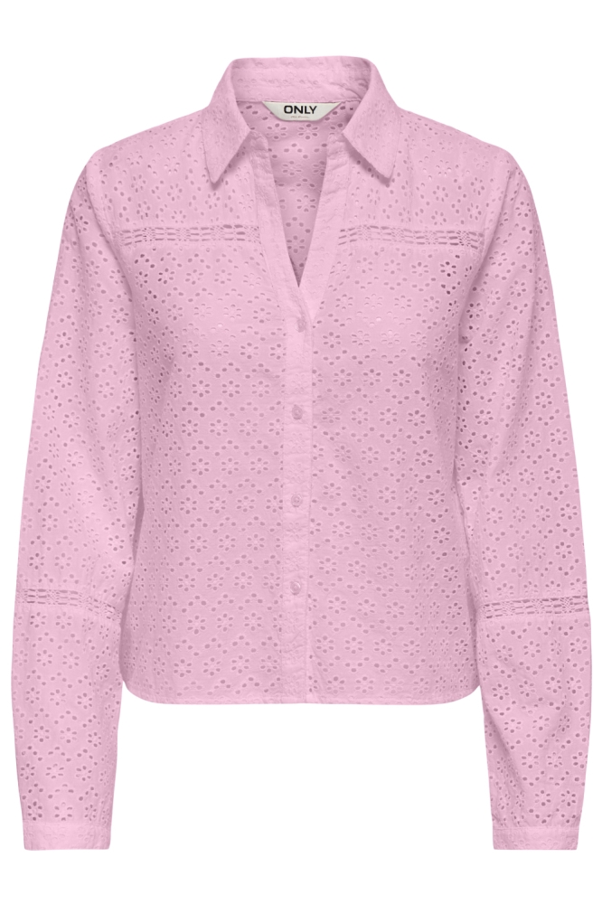 ONLANGUS L/S EMB SHIRT EX WVN 15368787 Pink Lady